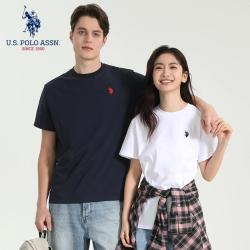 U.S. POLO ASSN. 刺绣速干索罗娜凉感 男士T恤