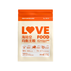毛星球 love food系列牛肉乳鸽三文鱼无谷猫粮9斤