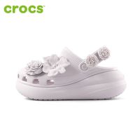 百亿补贴：crocs 新款经典泡芙花束洞洞鞋女厚底高跟凉鞋沙滩鞋|214943