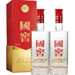 泸州老窖 国窖1573浓香型白酒52度 375ml*2瓶（可淘金币）