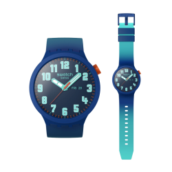 swatch 瑞士手表简约日历大表盘高中生运动石英腕表生日礼物