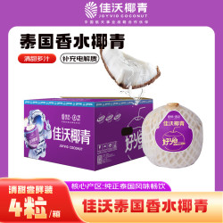 佳沃 泰国 椰青 单果900g+ 4个