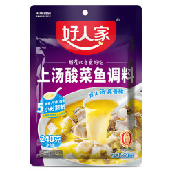 好人家 上汤酸菜鱼调料+老坛酸菜 220g×2袋