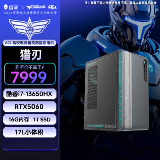 雷神 黑武士·猎刃 游戏设计办公商用17L台式电脑电竞主机(i7-13650HX 16GD5 RTX5060 1TSSD）