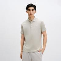 太平鸟 男装夏款品质修身t恤刺绣上衣男式Polo衫