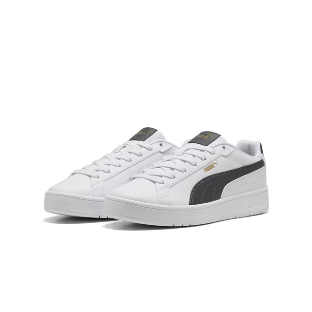 日常通勤板鞋：PUMA COURT 男女经典小白板鞋