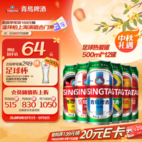 青岛啤酒 足球热爱罐 500ml*12罐 啤酒