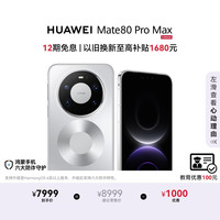 华为 Mate 80 Pro Max 手机 16GB+512GB 极地银