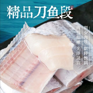 渔公码头 舟山带鱼段新鲜冷冻小眼刀鱼去头去尾中段带鱼段海鲜水产1800g