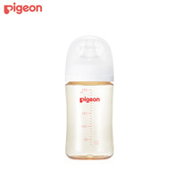 贝亲 自然实感第3代PRO系列 AA192 PPSU奶瓶 240ml L 6月+