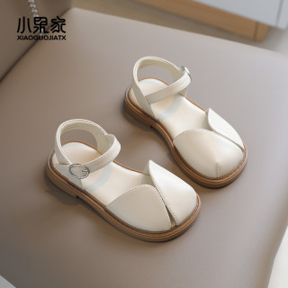 女童凉鞋包头儿童鞋子夏款皮凉鞋夏季女童鞋中大童皮鞋软底防滑