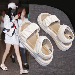 2026夏季女童凉鞋罗马沙滩鞋学生-ins爆款防滑百搭魔术贴