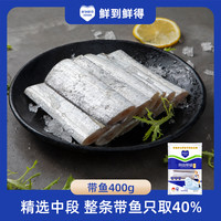 鲜到鲜得 舟山带鱼段400g*4 鲜冻纯中段去肚无鱼腹