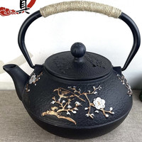 家用围炉煮茶泡茶壶复古生铁烧水壶户外铸铁壶
