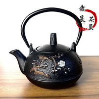 铁壶泡茶壶手把壶小容量复古功夫茶具摆件生铁