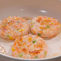 七街八巷 一只虾果蔬鲜虾饼冷冻预制菜大颗粒虾肉果蔬儿童早餐
