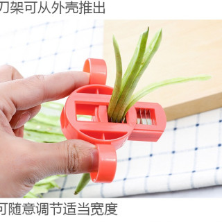 豆角切丝器家用多功能切菜器大号切丝创意厨房小工具豆角拉丝器