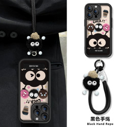汇客凡品 咖啡粉煤球适用苹果vivo华为oppo小米iPhone16天眼皮纹手机壳
