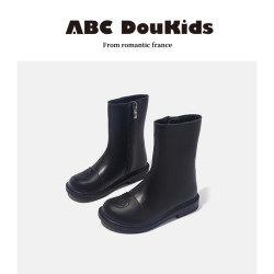 ABC Doukids 女童靴子2026冬季新款英伦风马丁靴防滑软底儿童单靴