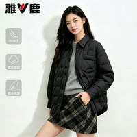 雅鹿 1972 雅鹿1972衬衫式轻薄羽绒服女士2026冬季新款短款保暖轻便洋气外套