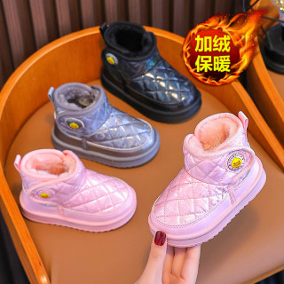 幼儿园宝宝雪地靴冬季加厚保暖软底防滑儿童舒绒棉百搭防水大棉鞋