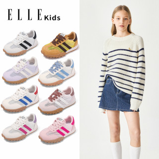 ELLE KIDS童鞋男女童小孩阿甘鞋轻便休闲鞋防滑运动鞋儿童跑步鞋