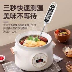 数家珍 食品温度计水温计水温测量计油温计测奶温面包烘培厨房电子探针式