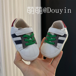 春秋上新0-1岁宝宝学步鞋3-6-12个月拼色软胶底防掉防滑休闲鞋子