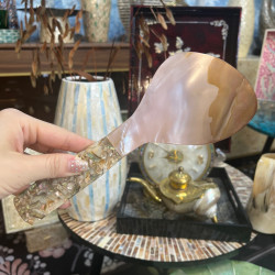 天然纯手工艺品贝壳饭勺硅胶创意精美伴手礼透明勺子轻奢高档家用