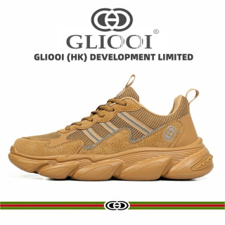 GLIOOI复古时尚透气百搭经典舒适潮流男士潮鞋厚底老爹鞋男休闲鞋