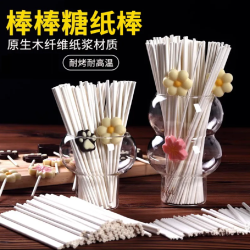 棒棒糖纸棒奶酪棒巧克力糖果棒100支厨房DIY玫瑰花草莓糖葫芦包装