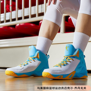 乔丹 篮球鞋2026夏季高帮学生运动鞋男减震毒液5鸳鸯球鞋