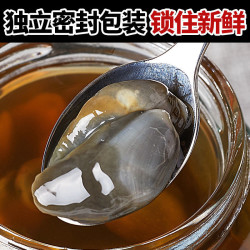 海未叶子黄泥螺开袋即食新鲜4瓶装（规格210克塑料瓶）海鲜开盖即食