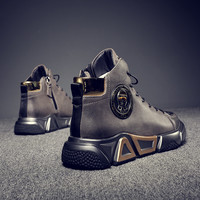（狐奴）东北大棉鞋男冬季男鞋羊毛加厚马丁靴保暖皮靴加绒雪地靴男
