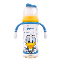 贝亲 PPSU迪士尼双把手奶瓶330ml L号奶嘴 奇妙惊喜 6月+ AA268