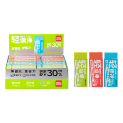 得力 彩色轻擦净橡皮擦 大号 颜色 文具