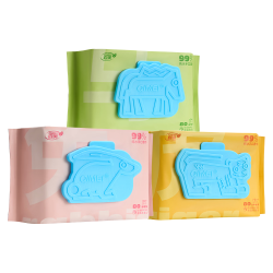 启美 纯水湿巾 80抽*3包