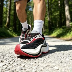 adidas XLG MTW系列 舒适百搭织物合成革TPU增高跑步鞋 JR6392