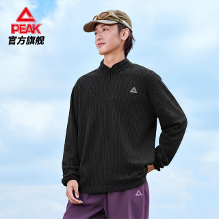 匹克 户外加绒半拉链长袖卫衣 男款打底衫