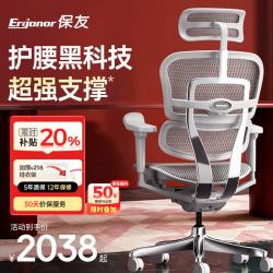 Ergonor 金豪B 2代 人体工学电脑椅 银白色 美国网款