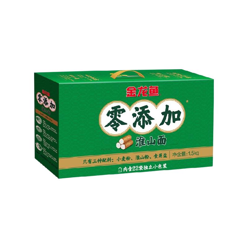 金龙鱼 零添加淮山波纹面 1.5kg 挂面