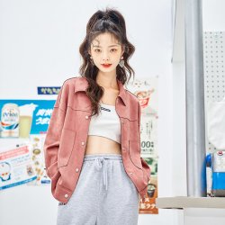 米莱达 女士麂皮绒短外套 9LW002