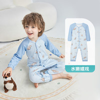 ibaby 英伦宝贝 儿童秋冬恒温针织长袖连体衣   水獭嬉戏