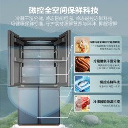 海尔 云溪系列 BCD-625WGHTD1BBVU1 十字冰箱磁控全空间 625L