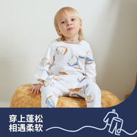 DOMIAMIA 儿童睡衣春秋家居服长袖分体套装