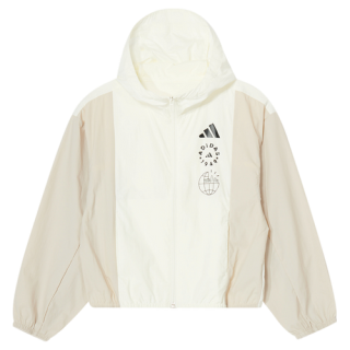 adidas 男中大童 连帽夹克外套