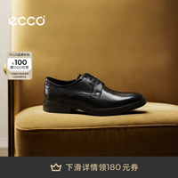 ecco 里斯系列 男士德比鞋 62210401001 黑色 41