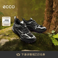 ecco 运动鞋女 秋季户外GTX防水抓地耐磨登山越野鞋 健步C踪迹803383 黑色/深紫色80338356784 37