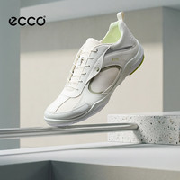 ecco 运动鞋女 26年秋季新款透气跑步鞋轻便百搭健步鞋 BIOM系列840123 白色/茶绿色84012361918 37