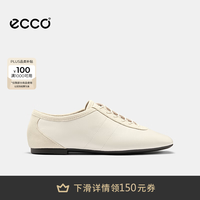 ecco 皮鞋女 26年秋季新款轻奢简约舒适百搭方头单鞋 舞悦系列234403 白色23440301007 37